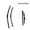 Wiper Blades for Audi A4 B6 22&22 Fit Latch Arms 2000 2001 2002 2003 atreus 1pcs car center console armrest cover for audi a4 b6 b7 accessories for audi a4 2002 2003 2004 2005 2006 2007 3 colors