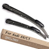Wiper Blades for Audi A6 C5 22&22 Fit Slider Arms 2002 2003 2004 2005 atreus 1pcs car center console armrest cover for audi a4 b6 b7 accessories for audi a4 2002 2003 2004 2005 2006 2007 3 colors
