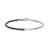 Armani (Emporio Armani) Мужской матовый серебряный браслет EGS2124040