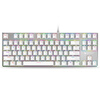 Rapoo V500RGB льда Симфония версия 87 ключевых подсветкой механической игровой клавиатуры с подсветкой клавиатуры ноутбука клавиатуры игровой клавиатуры клавиатуры компьютера ось белый чай фу рот fushunda сириус fb v1 многофункциональная версия клавиатуры тактики рации типа