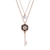Yoursfs @ Модный Charm Sweater Key Chain Реальное розовое золото покрыло верхнее качество Длинная подвеска цепи ожерелья Супер звезда Рекомендуемые