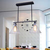 BOKT Loft Minimalist RH 2-Lights Glass Vintage Rustic Pendant Island lights Steampunk Office and Pool Table Room Decor Funnel Shap vintage wrought iron lid pendant lights industrial ceiling pendant lamps loft retro hanging light fixture luminaria pendlight