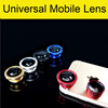 3 In 1 Universal Clip Camera Mobile Phone Lens Fish Eye + Macro + Wide Angle For iPhone 7 Samsung Galaxy S7 HTC Huawei All Phones universal 0 4x super wide angle lens set for iphone samsung silver