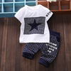 Летняя детская одежда для мальчиков Повседневная хлопка Lovely Short Sleeve Shirt + Pant Детская новорожденная детская одежда Детс летняя детская одежда для мальчиков повседневная хлопка lovely short sleeve shirt pant детская новорожденная детская одежда детс