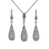 Yoursfs® 18K Rose Gold Plated Chinoiserie Hollow Out из ожерелья и набора серьги Используйте австрийский комплект ювелирных украшений из бриллиантов