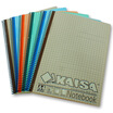 KAISA KAISA KS-01094 A4 European standard grid pattern coil spiral with pocket 80 pages 295 × 210mm 6 installed