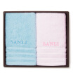 Sanli cotton tai Luo spinning towel exquisite high-level gift gift box double-loaded bag love if the summer flowers-Ⅱ light pink light blue