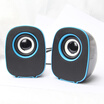 Competitor Q3 Audio Computer Audio Portable Mini Speaker Laptop Desktop Wired Mini Subwoofer Payment Collection Reminder Black Blue