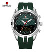 REWARD 63095 Male Quartz Digital Movt Watch Silicone Strap Fashion Wristwatch