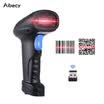Aibecy Handheld 24G Wireless 1D 2D QR Lector de códigos de barras del escáner de código de barras con receptor USB 4000 Capacidad de almacenamiento de código para POS PC