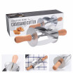 Acero Inoxidable Masa Croissant Rodillo Rodillo Rodillo Cortador Herramienta Para Hornear DIY