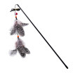 Cat Teaser Feather Wand Toy Haciendo Que Quieran Jugar Ejercitador Interactivo Para Mascotas Stick Con Campana Para Gatito