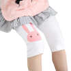 Leggings Para Niñas Baby Lovely Lovely Rabbit Print Pantalones Hasta La Pantorrilla Algodón Stretch Summer Leggings