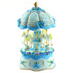 Carousel Music Box Luxury Color Change Flashing LED Light Luminous Rotating 3-Horse Carousels Horse Melody Music Box Valentines