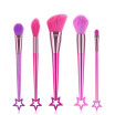 King Love Star Pentagram Makeup Brushes 5pcs Cosmetic makeup brush tools Rainbow hair five-pointed star handle makeup brushes
