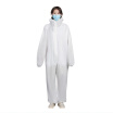 Medical Clothes Protective Clothing Siamese With Cap Full Body Non-woven Non-disposable Isolation Clothes One Size White