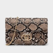 Bolso Bandolera Para Mujer Bolso Serpentine Print Fashion Chain