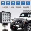 4 Pulgadas 18W 27W 48W Offroad Car 4WD Tractor De Camión Remolque De Barco 4x4 SUV ATV 24V 12V Spot LED Barra De Luz LED Luz De Trabajo