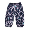 2018 New Summer Girls Floral Lantern Pants Baby Linen Cotton Wild Pants Niños Pantalones Elásticos Niños Niña Pantalones