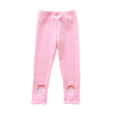 2019 Nuevos Niños Primavera Otoño Casual Lindo Arco Suave Algodón Polainas Niñas Pantalones Largos