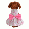 Precioso Vestido De Perro Con Lazo Floral Para Perros Pequeños Verano Chihuahua Pug Ropa De Yorkie Cachorro Ropa De Gato Vestidos De Novia Para Perros