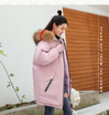 Winter 2018 new down cotton-padded jacket for womens Korean version of long size students embroidery cotton-padded jacket