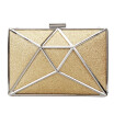 Fawziya Glitter Clutch 3D Rhombic Metallic Evening Clutches For Wedding And Party