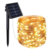 Outdoor Solar Powered 33Ft 100 LED 10M Copper Wire Light String Fairy Xmas Party