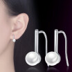 Hot Sale Elegant Round Imitation Pearl Earrings for Women Fashion Jewelry Accessories Female Ladies Gift WH239