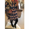 New Womens Ladies Kids Santa Reindeer Wall Snowflake Christmas Xmas Swing Dress