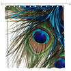Peacock Feather Polyester Shower Curtain Bathroom Curtain High Definition 3D Printing Water-Proof