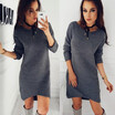 Round neck long sleeved skirt