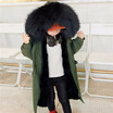Baby girl winter clothes winter girl jacket autumn baby girl jacket natural fox fur collar girl jacket discount warm childrens