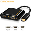 CABLE CREATION CD0522 type-c turn hdmi adapter converter type c docking station usb-c turn hdmi 4K Huawei mate20 connect TV to eat chicken