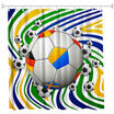 Color Bar Football Polyester Shower Curtain Bathroom Curtain High Definition 3D Printing Water-Proof