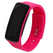 Reloj De Pulsera Deportivo Unisex Con Pulsera LED Roja Y Pantalla Digital