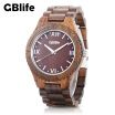 GBlife GM65 - 01 Reloj De Cuarzo De Madera Para Hombres Reloj De Cuarzo De Madera De ébano