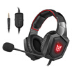 K8 Gaming Over-ear Headset 35mm Stereo On-ear Headphones w Retractable Microphone Volume Control Noise Canceling LED Lights for