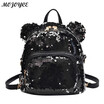 Shining Women Sequins Backpacks Teenage Girls Travel Large Capacity Bags Portable Party Mini School Bags Shoulder Bag for Lady