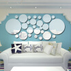 26pcsset Acrylic Polka Dot Wall Mirror Stickers Room Bedroom Kitchen Bathroom Stick Decal Home Party Decoration Decor Art Mural S