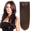 BHF Hair Clip In Hair Extensions Remy Hair Straight Weave 6piecelot 70g 1B 14"16"18"
