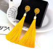 Women Fashion Bohemian Earrings Jewelry Long Tassel Fringe Boho Hook Drop Dangle