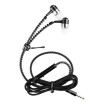 zipper earphone 35mm in-ear earphones with microphone headset head phone for iPhone Android wired earphone for phone