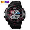 SKMEI Mens Waterproof Sport Army Alarm Date Analog Digital Black Wrist Watch UK