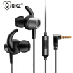 QKZ CK1 35mm Wired Headphones In Ear Dynamic Headset Noise Isolating Music Earphone Sport Earbuds Super Bass Zinc Alloy In-line C