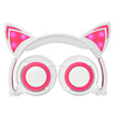 Kids Girls Headphones Cat Ear LED Foldable Stereo Music Gaming Flashing Headsets
