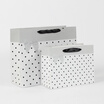 Jinghuisi create JH0827 romantic paper bag simple Korean version of the art small fresh handbag birthday gift bag kraft paper gift bag white dot XL