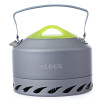 ALOCS CW - K07 09L Aleación De Aluminio Tetera De Energía Recolectada Con Bolsa De Malla Para Acampar Al Aire Libre