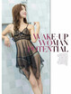 Sexy Babydoll Lingerie Erotic Women Black Lace Plus Size Costume Sleepwear Dress Transparent Hollow-out Chemise Underwear