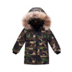 Boys Down Parka Jackets Winter Jacket For Boy Children Windbeaker Parka Coat Russian For Boy Hooded Camouflage Jacket